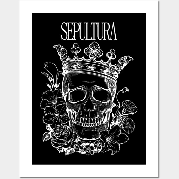 Sepultura skull Wall Art by Bandana Skull